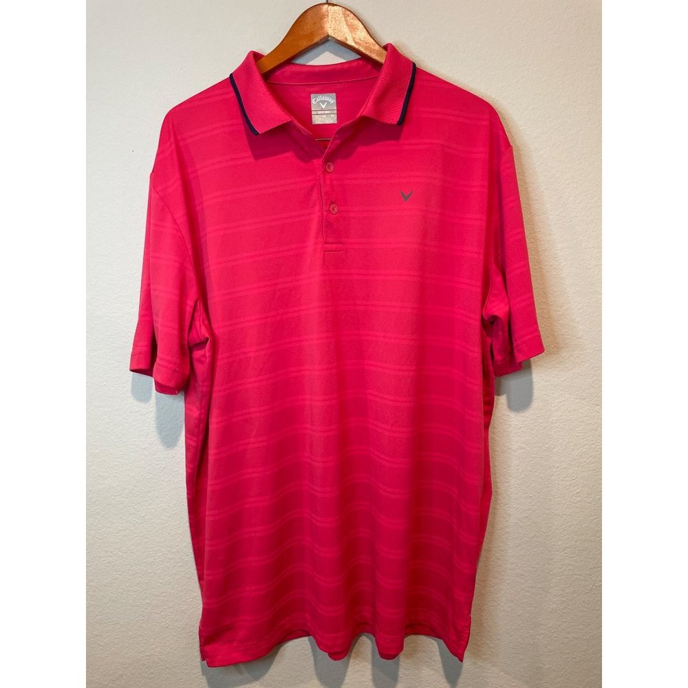 Callaway Pink Opti-Dri  Polo Golf Shirt